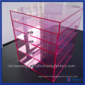 Factory Pink Lucite Acrylic Organizer Drawers